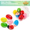 Egg Shakers Maracas for Kids - 6 Pack - Natural,