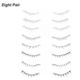 Lower Lashes False Eyelashes Tattoo Stickers Disposable Natural Look Lash Extension Waterproof Fake Eyelashes Tattoo Stickers （16 Pairs）