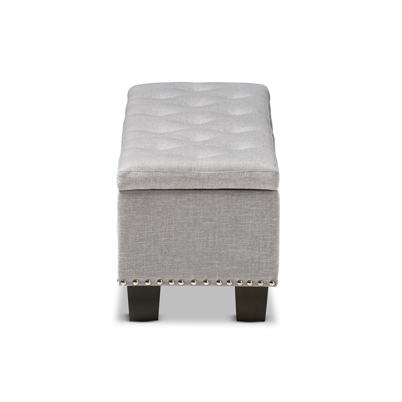 Baxton Studio Sandrine Modern and Contemporary Greyish Beige Fabric Upholstered