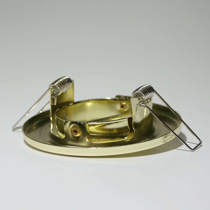 3x MR16 Lamp Mounting Frame Brass Swivel