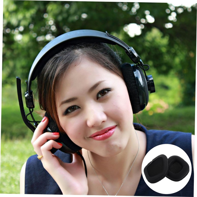 SHOWERORO 2pcs Replacement Earphone Covers Headset Replacement Ear Pads for