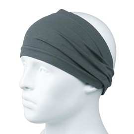 Men's Headband, Headband, Sports, Hair Turban, Bandana, Wide, Hair Closure, Washing, Running, Baseball, Football, Men's, Women's, Light Gray