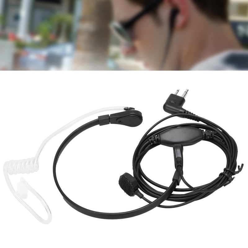 2 Pin Walkie Talkie Earpiece Noise Canceling Headset with MIC
