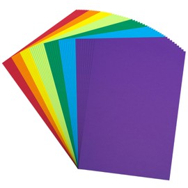 Colored Cardstock 8.5 in x 11 in,105 Sheets Classic Rainbow Index Paper 180 GSM/65 LB HeavyWeight Card Stock Set of 7 Colors for Cutting DIY Kids Art Craft (105)