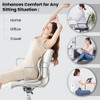 MayaFit Ergonomic Lumbar Support Cushion, Grey, 460mm x 440mm x
