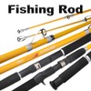Slow Jigging Rod, 2pcs, 30-50lbs Power, 5'4''/6'0''/7'0'' Length, 6 Guides,