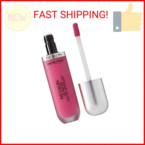 REVLON Ultra HD Matte Lipcolor, Velvety Lightweight Matte Liquid Lipstick