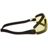 Bobster BW201Y Wrap Around Sunglasses, Black Frame/Yellow Lens