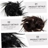 FOMIYES 2pcs Messy Bun Hair Curly Synthetic Chignon Extensions for
