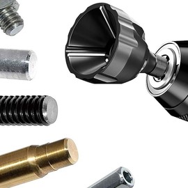 Deburring External Chamfer Tool, HSS Hex Shank Deburring Tool for Metal, Deburring Drill Bit Remove Burr Tools Quick Release 1/4inch Hex Shank, Repairing Damaged Bolts Fits for 0.11"-0.78"(3-20mm)