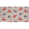 Elrene Home Fashions Lobsters & Anchors on Stripes Vinyl Tablecloth