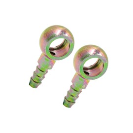 VekAuto 1/4" 6mm ID Hose Barb 12mm Banjo Fitting Fuel Line Adapter for Motorcycle Car 2pcs Auto Accessories