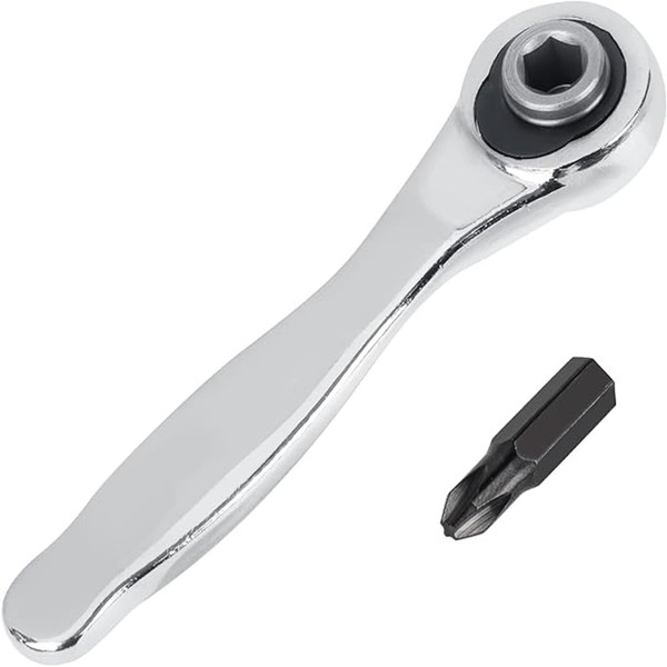 Crovakeu 72 - Tooth 1/4 Inch Drive Mini Ratchet Screwdriver