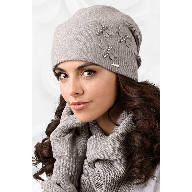 Kamea Smooth Warm Women's Hat Vasto, Grey,One Size