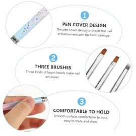 Ipetboom Pcs Nail Art Kit Nail Art Brush Painting Pens Home Salon Manicure Supplies