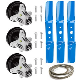 ILONPA Spindle Blade Belt Kit for MTD Cub Cadet Craftsman 54 inch RZT L54KH S54 L54KW ZT S54KH Z6600 942-05056 742-05056A 618-06978 918-06978 954-04329 754-04329 Deck Rebuild Kit