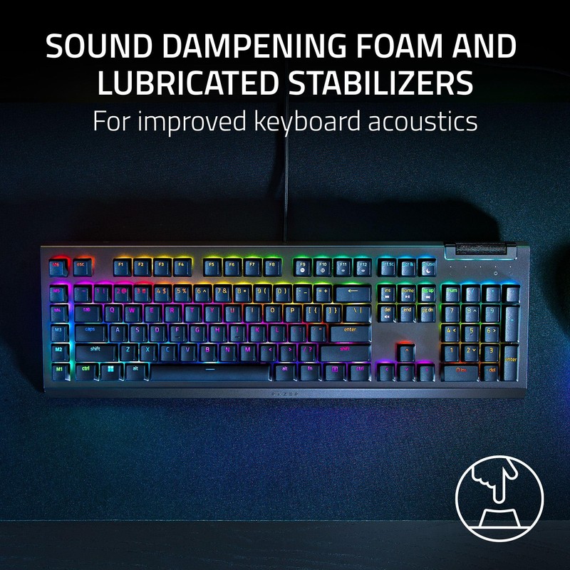 Razer BlackWidow V4 X - Mechanical Gaming Keyboard: Yellow Switches