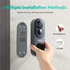 BOTSLAB 5MP Wireless Video Doorbell Camera,180° Head-to-Toe View, AI Motion