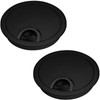 SOTECH 2 x Cable Ducts Matt Black Diameter 80 mm