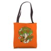 Vintage Merry Mushrooms, 1970s Hippie Nostalgia Tote Bag