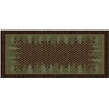 Cozy Cabin Pine Tree Trellis Non Slip Rug 20"x34"
