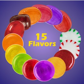 Old-Fashioned Hard Candy Assortment - 2 Pound Bulk Pack (About 130 Count) - Starlights, Butterscotch, Cinnamon, Fruit Filled