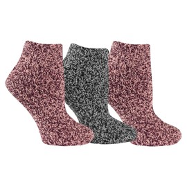 Dr. Scholl's Womens Low Cut Soothing Spa - Lavender & Vitamin E Infused 2 3 Pair Packs Bottom Grippers Socks, Black/Gray, Burgundy/Peach, 4-10 US