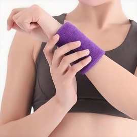 Wrist Bands for Sweat 10 Pairs Wrist Sweatbands for Men & Women Tennis Wristbands Wrist Sweat Bands for Tennis,Sport, Basketball,Gym,Runnin(10 Colors)