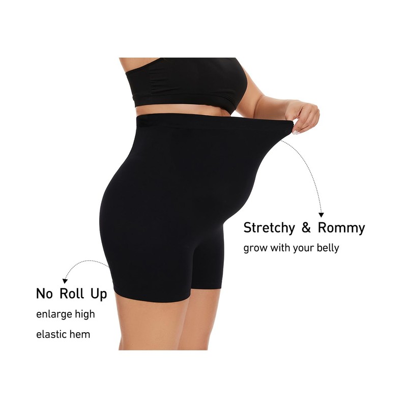 KUNINDOME Maternity Shapewear, Black, Large