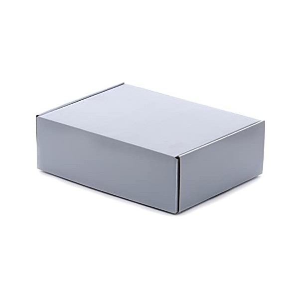 Corrugated Tuck Top Box - Silver - 12" x 12" x 4" - Case of 10