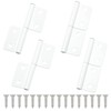 ITROLLE 4PCS White Lift Off Hinges Flag Hinges Detachable Hinges