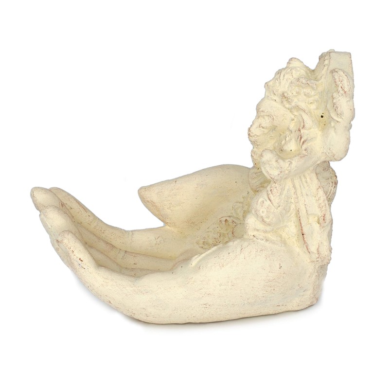 FaHome Ganesha Soap Dish Stone Soap Holder Sculpture Figurine Giving
