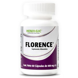 Florence Probióticos - Suplemento Alimenticio - 30 Mil Millones Unidades Formadoras de Colonias (CFU) de Bifidobacterium Lactis HN019 y Lactobacillus Acidophilus NCFM - 60 Cápsulas Vegetales 400 mg c/u - Sin Gluten y Sin OGM