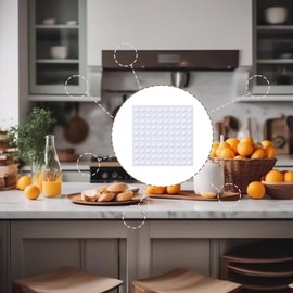 Kathfly 1000 Pieces Cabinet Door Bumpers 0.4 Inch Round Silicone Clear Self Adhesive Bumper Stopper for Cabinets Doors and Drawers, Rubber Dots, Pads for Furniture
