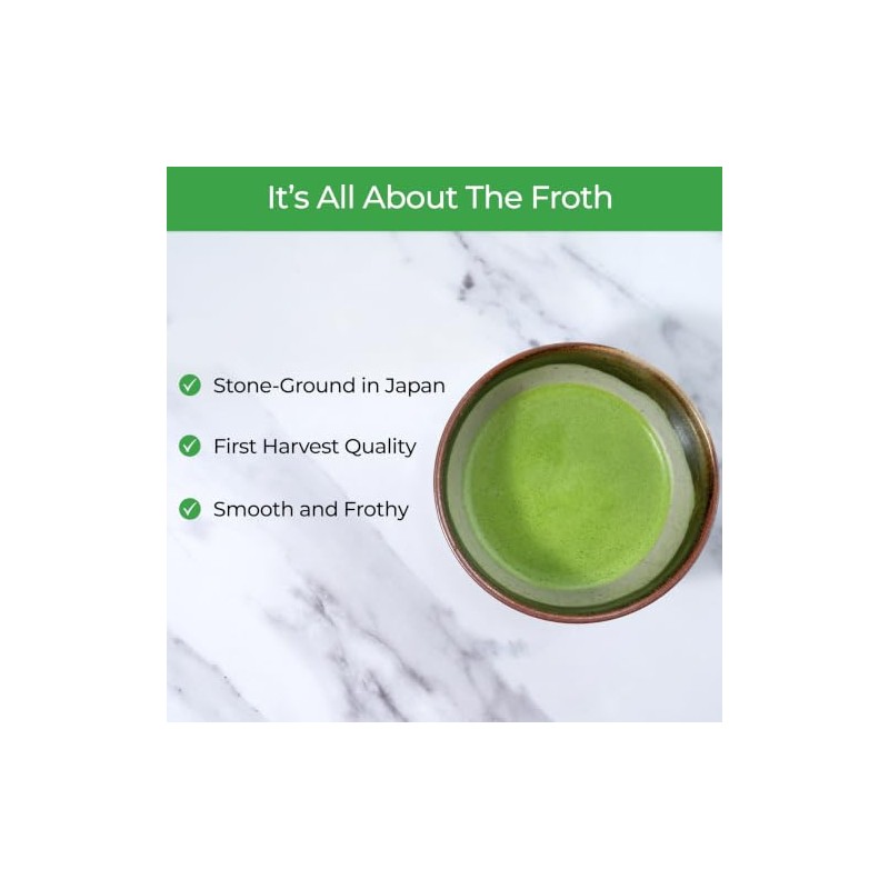 Premium Ceremonial Grade Matcha Green Tea Powder - 30g