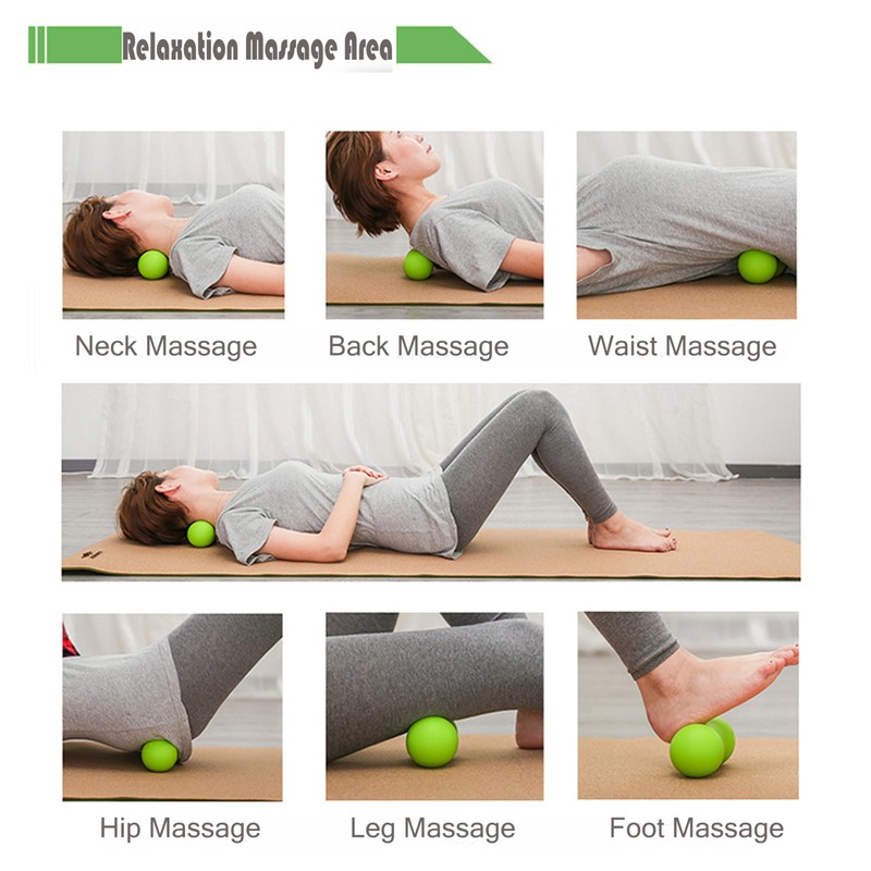 Massage Balls Lacrosse Ball Massage for Back Yoga Physio Ball