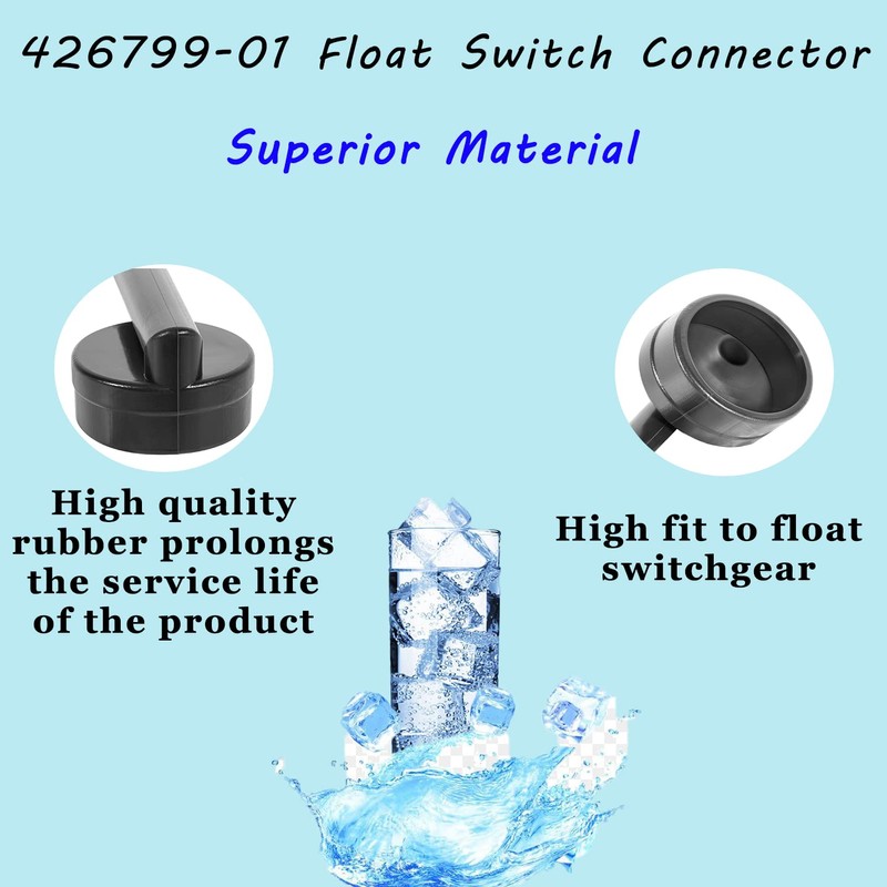 426799-01 Float Switch Connector, Rubber Sleeve and Hose, Suitable for