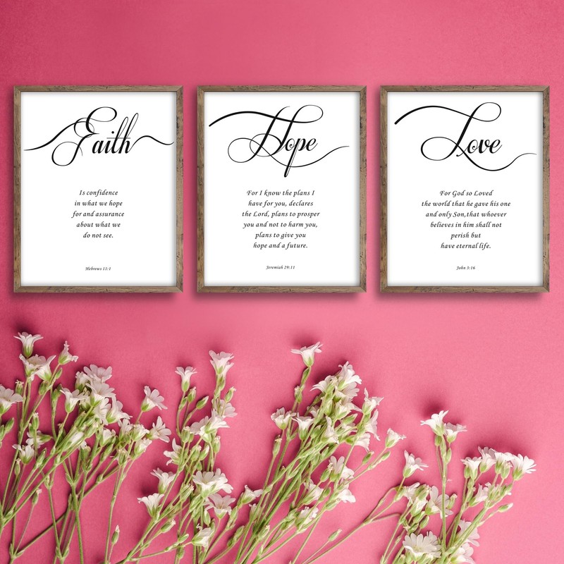 TimAsh Bible Verses-Poster 16''x12''