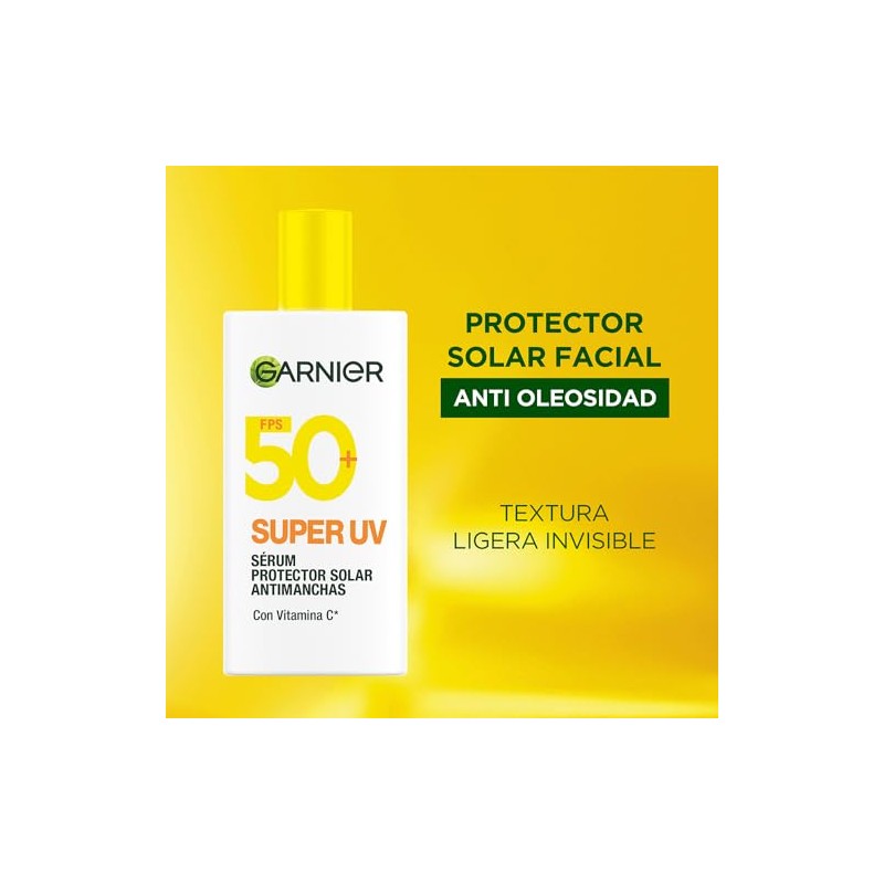 Garnier Protector Solar Facial FPS50 Super UV Fluido Invisible Vitamina