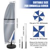 Teynewer Parasol Cover Waterproof, Cantilever Parasol Protective Cover with Telescopic