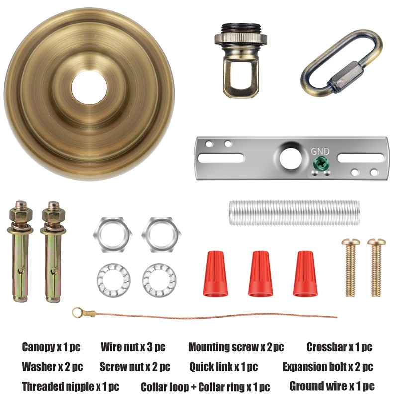 MAYOMAJO 5-5/16 Inch Light Canopy Kit with Heavy Duty, Replacement