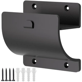 TRUSOON Ladder Hooks, 1 Pack Ladder Hangers for Garage Wall Wheelbarrow Hanger for Home Storage, Black