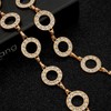 LIMHOO Metal Waist Chain for Women Rhinestone Chain Belt Crystal