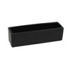 WGVI Long Rectangle Ceramic Planter Vase in Black 14" x