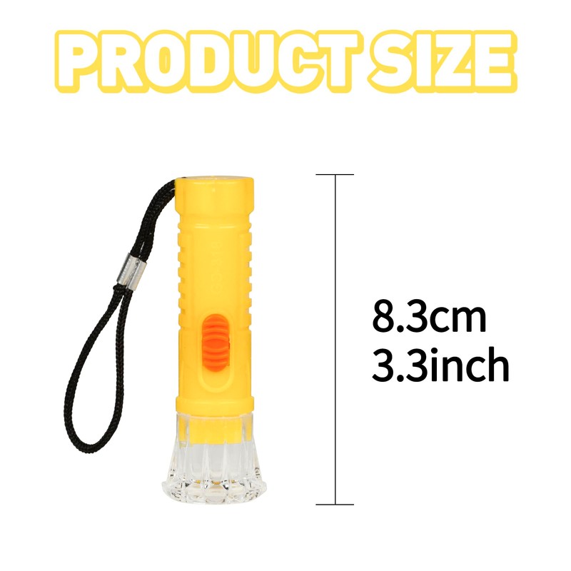 PROLOSO Mini Toy Flashlights with Lanyard LED Pocket Flashlight Toy