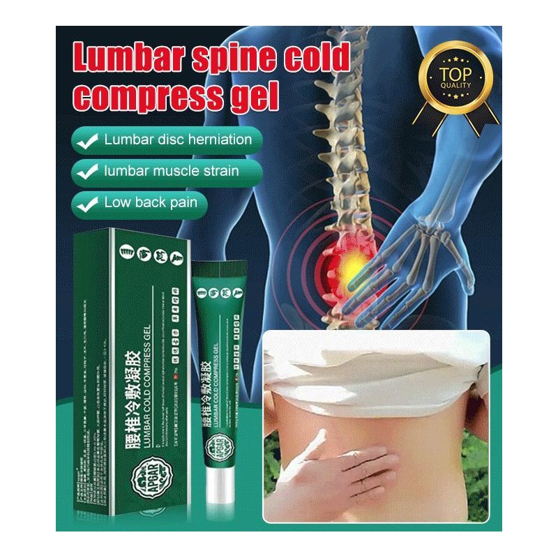 Lumbar Spine Relief Cooling Compress Gel for Soothing Comfort -