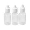 Yaphetss 50Pcs 20ml/0.7oz Empty Plastic Squeezable Dropper Bottles Refillable Eye