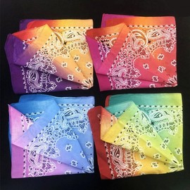 54cm Cotton Paisley Badminton Headband and Headscarf, 23g Size/Purple 15ea