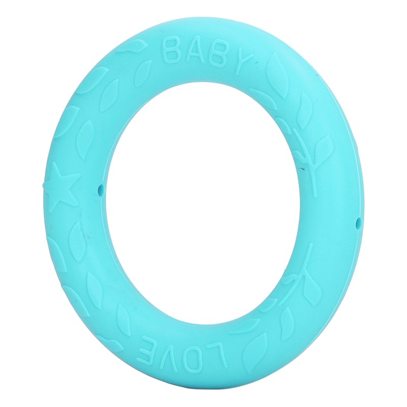 5pcs Baby Soft Silicone Teething Ring Toy Infant Safe Elastic