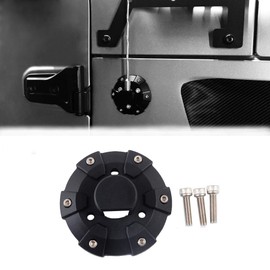 Maiker Compatible with Radio Antenna Base Cover 2007-2019 Jeep Wrangler JK/JL (ABS, Black)